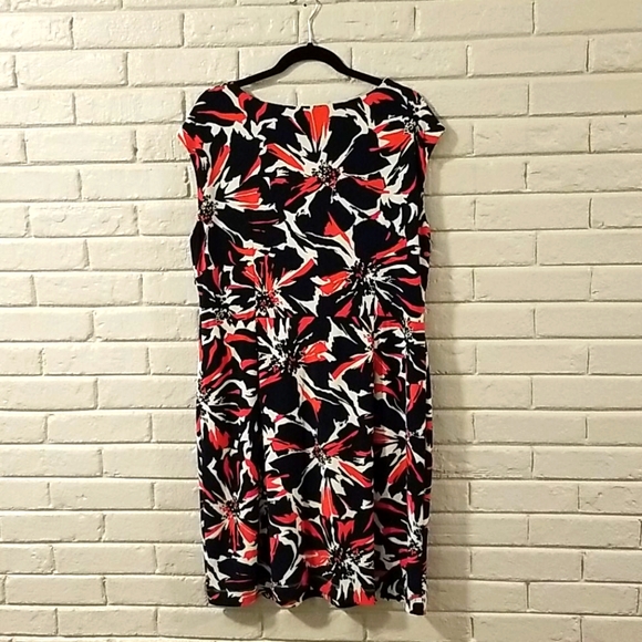 Navy & Orange Jones New York Dress EUC - Picture 2 of 15